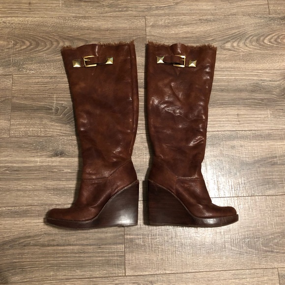 Michael Kors Shoes - Gorgeous Michael Kors Wedge Boots Size 8